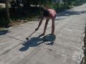 Proyek Peningkatan Jalan Poros Dusun BKR Desa Cengkong Sesuai Harapan Masyarakat.