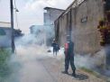 Antisipasi Penyakit Demam Berdarah Dengue, Babinsa Dampingi Kegiatan Fogging