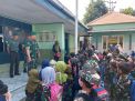 Koramil Kedamean Kenalkan PBB dan Wasbang Pada Anak-Anak RA Wachid Hasyim