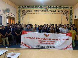 Wujudkan Pemilu Damai 2024 BEM PESANTREN JATIM Lawan Berita Hoaks dan Isu