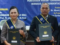 IPTU Satriyo Kanit 4 Satreskrim Polres Kota Madiun Resmi Sandang Gelar Doktor