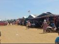 Tiga Hari Lebaran pengunjung Pantai Cibendo Ciparagejaya Membludak
