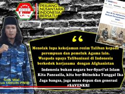 PNIB : JK ke Taliban Jalin Kerjasama, Waspada Upaya Talibanisasi dan  Suriahisasi Indonesia