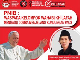 Paus Fransiscus Akan ke Indonesia September, PNIB: Waspada Adu domba Kelompok Intoleransi