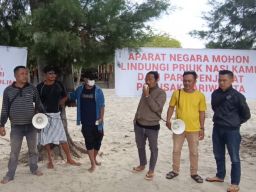 Eksekusi Lahan Gili Sudak Di Tunda  Polres Lombok Barat Pertimbangan Pilkada Serempak. 