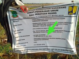 CV Segara Arta Tanggal Kontrak kadaluarsa, Dinas PUPR Karawang Bidang SDA Diam Saja
