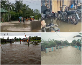 Desa Kotalou dan Desa Foya Terendam Banjir Akibat Hujan Seharian