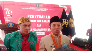 WBP Lapas Kelas IIA Karawang Terima Remisi Umum Di Hari Kemerdekaan RI Ke 79