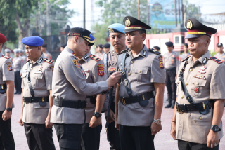 Polres Karawang Gelar Sertijab, Rotasi Dua Kasat dan Satu Kapolsek