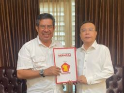 Baharain umar mendapatkan (SK) B1KWK partai Gerindra pada tgl 14 Agustus 2024