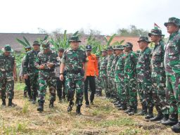 APEL KESIAPSIAGAAN DAN GELAR PASUKAN LATIHAN PENANGGULANGAN BENCANA ALAM KOREM 084/BJ DI WILAYAH KAB GRESIK TA.2024