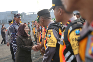 Gelar Apel Pasukan Jelang Pilkada Surabaya 2024