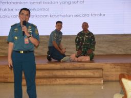 Komandan Puspenerbal Buka Sosialisasi Kesehatan Tentang Penyakit Jantung Koroner, Pencegahan, dan Penanganannya