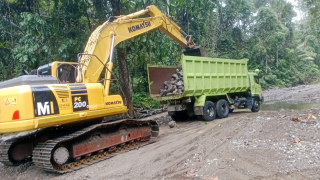 CV Salero Marige Diduga Tidak Memiliki Izin Galian C, Saat Ini Beroperasi di Desa Yaba Kecamatan Bacan Selatan