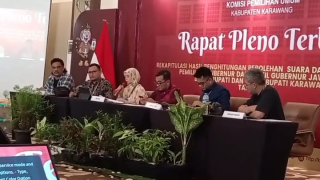 KPU Karawang Umumkan Suara H Aep Saepulloh - Maslani Raih Suara Terbanyak