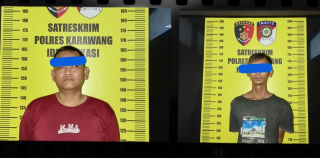 Sat Reskrim Polres Karawang Berhasil Bekuk Dua pelaku Curanmor