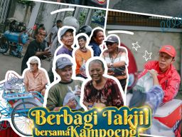 Kampoeng Ponten Gelar Kegiatan Berbagi Takjil untuk Tukang Becak dan Lansia