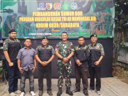 Hadirkan Solusi Air Bersih, Kodim 0830/Surabaya Sukseskan Program Unggulan KASAD TNI AD Manunggal Air.