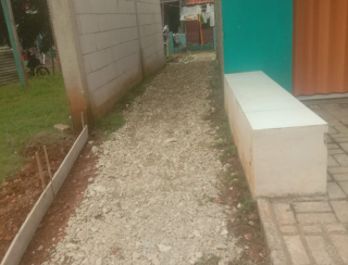 Dana Desa Fisik Desa Pasir Awi Kecamatan Rawamerta Diduga Diborongkan