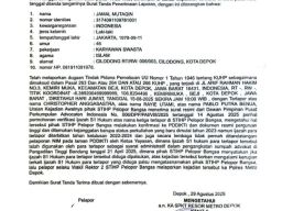 STIHP Pelopor Bangsa Depok Laporkan Dugaan Pemalsuan ke Polres Metro Depok