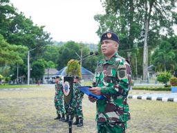 Wadan Kodaeral IX Pimpin Upacara Pakta Integritas Calon Bintara dan Tamtama PK TNI AL Gelombang I TA.2026