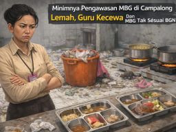 Program Makan Bergizi Gratis SPPG Banjar Talelah Sajikan Buah Layu, Guru Murka