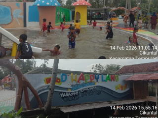 Dugaan Kolam Renang Happy Land Di Desa Cikuntul Beroperasi Tanpa Izin   