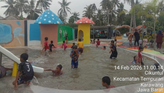 Dugaan Tak Kantongi Izin Kolam Renang Happy Land di Desa Cikuntul, Camat Tempuran Belum Berikan Keterangan Resmi