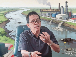 Askun Apresiasi Langka Cepat DLHK Karawang Terkait Dugaan Cemari Lingkungan Dari PT Pindo Deli
