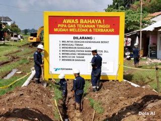 PT Dela Diduga Mengabaikan Larangan Pertamina, Alat Berat Terlihat Beroperasi Dekat Jalur Pipa Gas