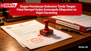 Skandal PTSL Sumurgede: 2.400 Bidang Tanah CACAT HUKUM, Kades Asan Permana Dilaporkan ke Kejari Karawang