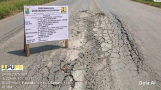 Sudah Dua Kali Diperbaiki, Jalan Pasirukem–Langensari Tetap Rusak; Ketebalan Aspal Diduga Hanya 6 Cm