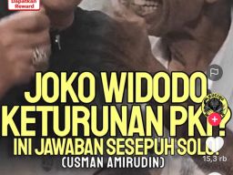 Beredar Klaim di Media Sosial Terkait Jokowi Anak PKI Kebenarannya Perlu Verifikasi