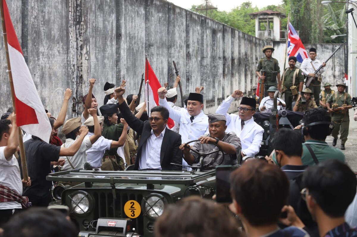 Perankan Soekarno dalam Film "Soera Ing Baja", Wali Kota Eri : Kehadiran Presiden RI ke Surabaya Bentuk Pengakuan