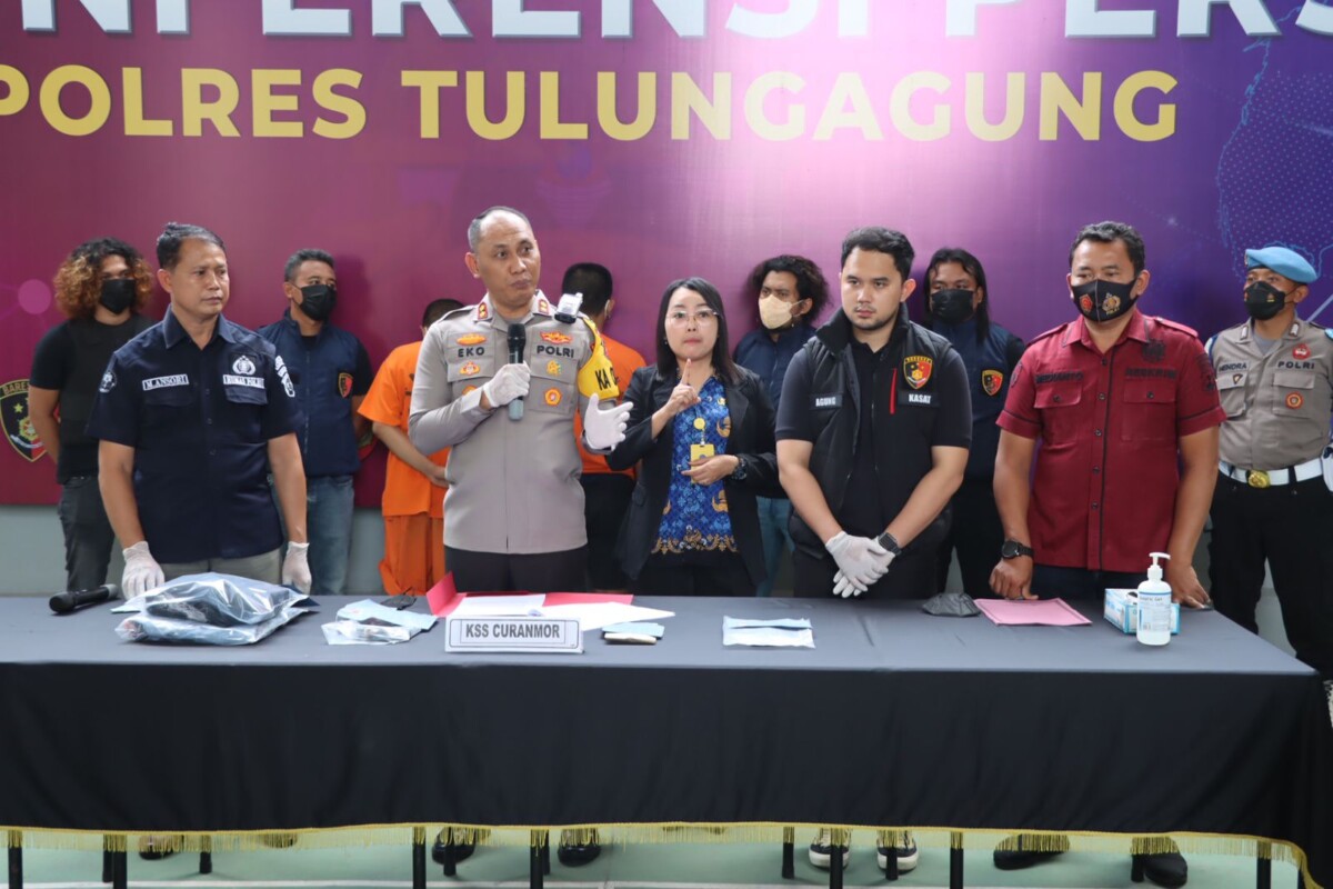 Polres Tulungagung Berhasil Tangkap Komplotan Curanmor di 32 TKP