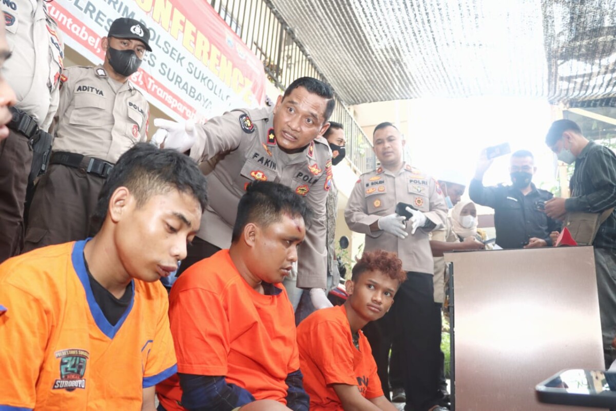 4 Pelaku Curanmor Surabaya Di Hadiahi Timah Panas