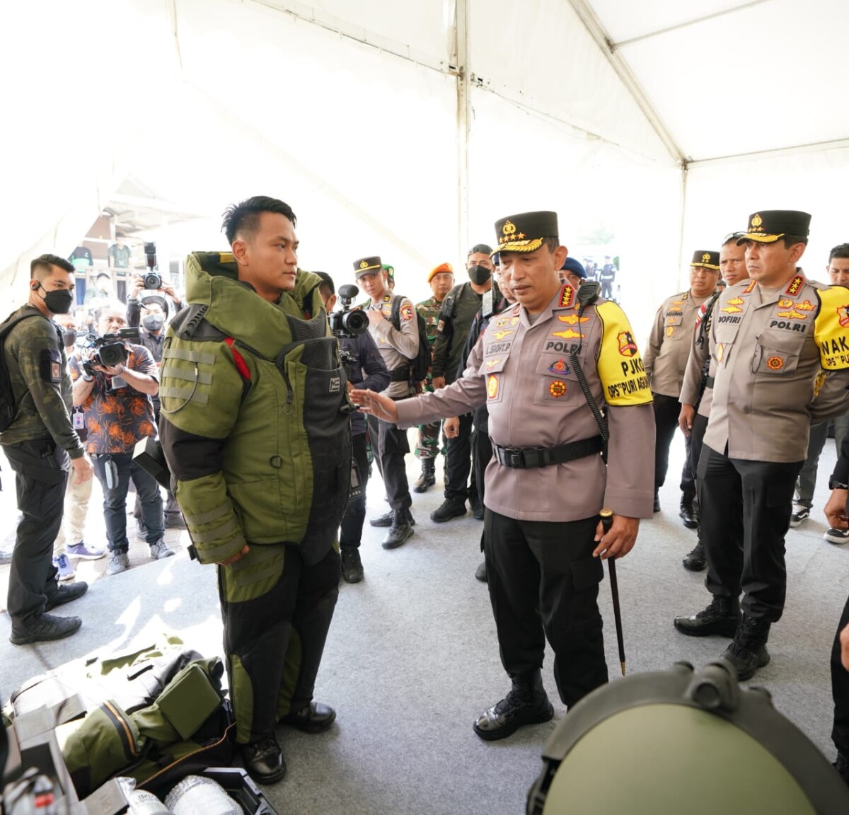 Cek Peralatan dan Kesiapan Personel, Kapolri : Semua Tergelar dengan Baik