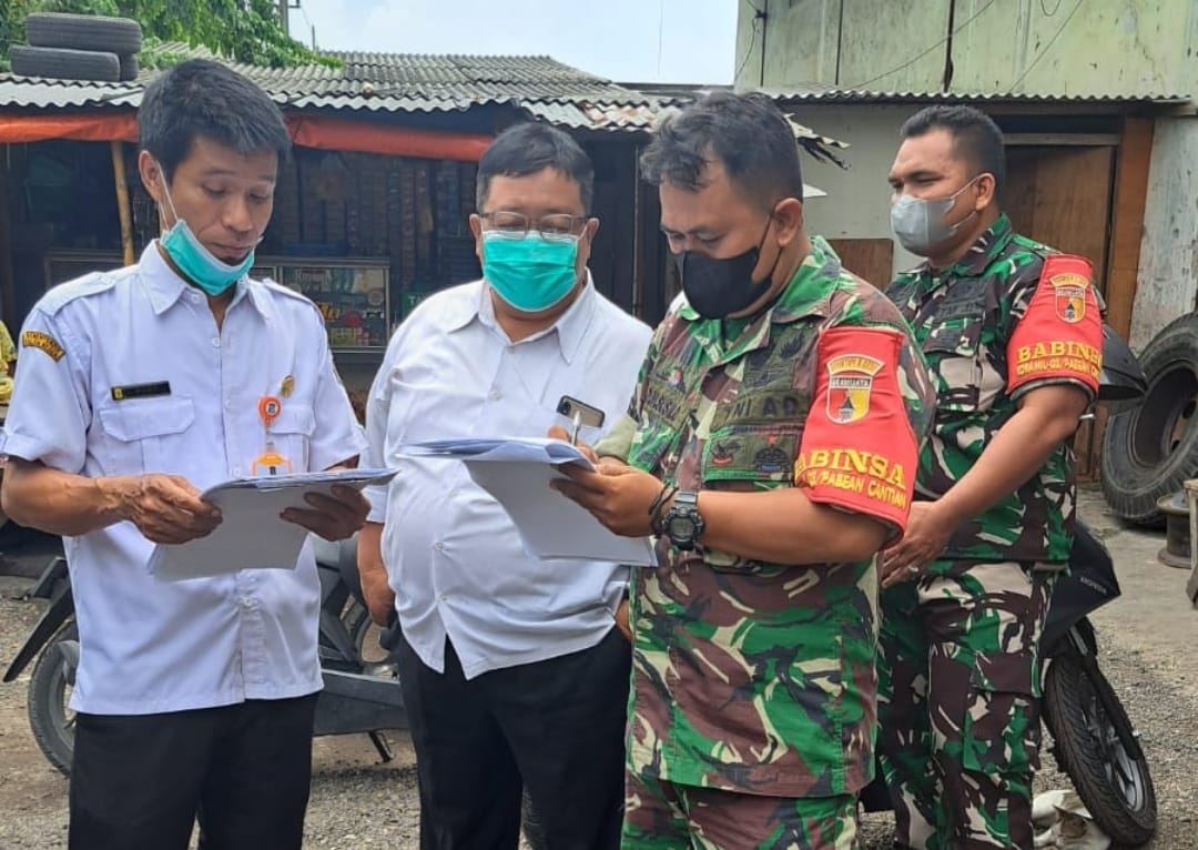 Cegah Penyebaran Covid-19, Babinsa Lakukan Risk Assesment Diwilayah Binaan