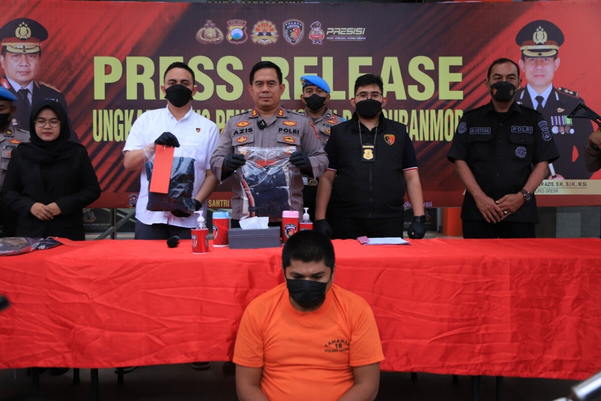 Polres Gresik Ungkap Kasus Curanmor yang Beraksi di Empat TKP