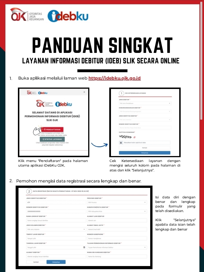 OJK Luncurkan Aplikasi iDebKu sebagai Sarana Penyediaan Layanan Informasi Debitur bagi Masyarakat