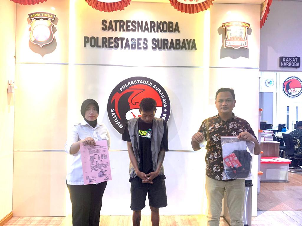 Pemuda 25 Th Warga Jalan Rangkah Surabaya di Tangkap Polisi