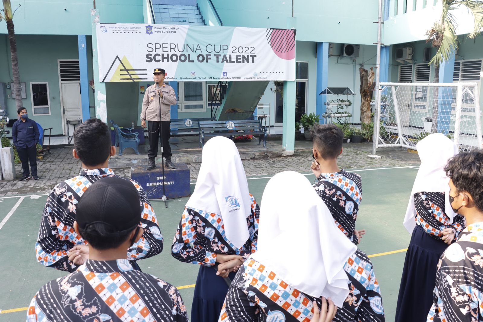 Beri Wawasan Kebangsaan di Sekolah, Polres Tanjung Perak Cegah Tawuran Antar Pelajar
