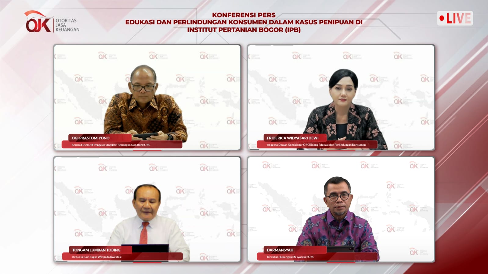 OJK Tingkatkan Edukasi dan Perlindungan Konsumen dalam Kasus Penipuan Berkedok Investasi di IPB