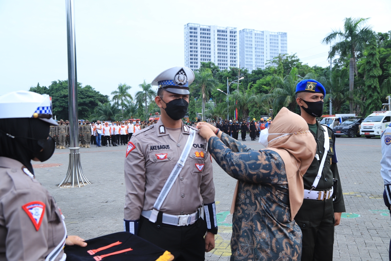 Ratusan Personel Amankan Perayaan Nataru di Kabupaten Gresik