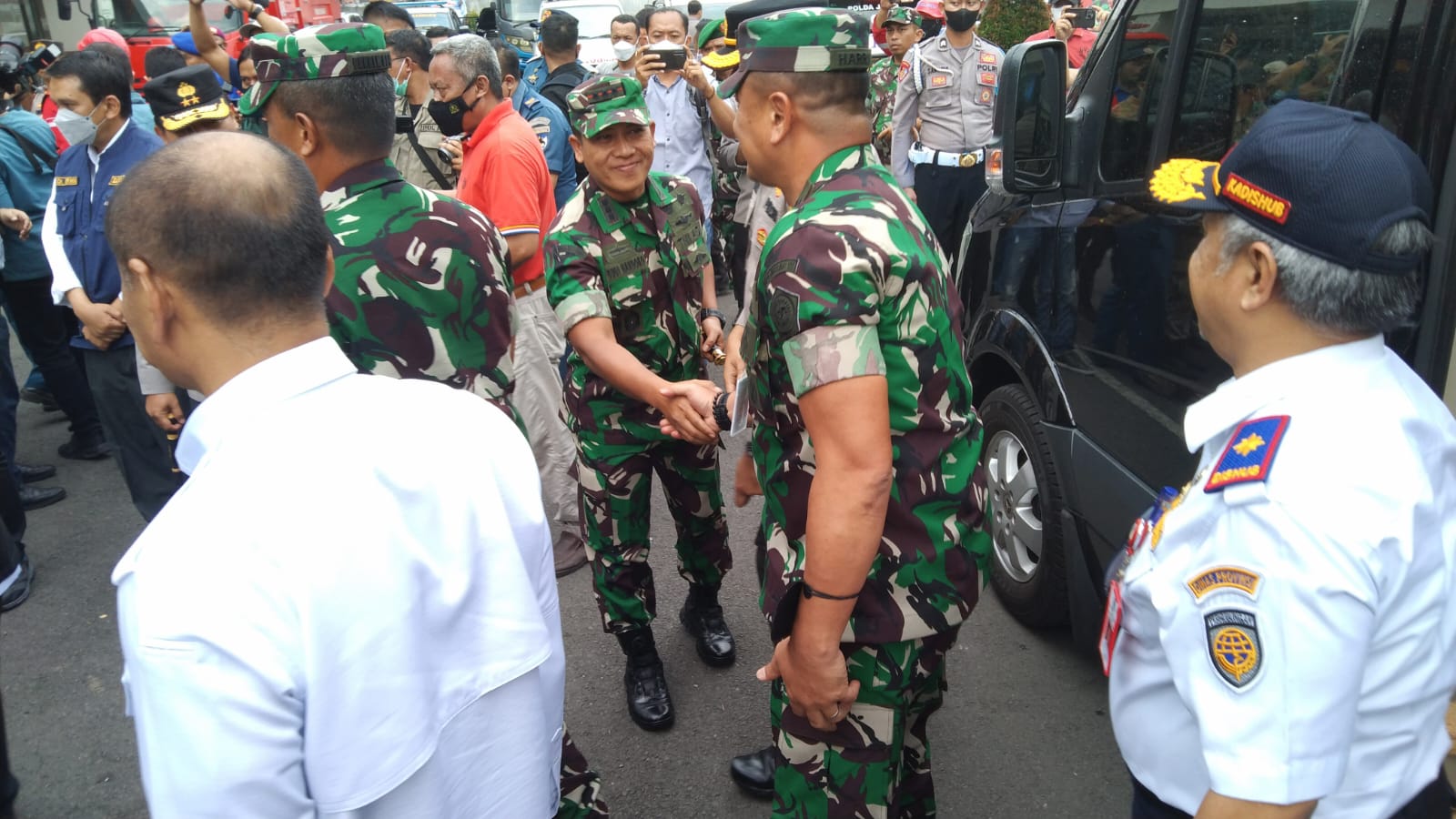 Dandim 0830/Surabaya Utara Dampingi Forkopimda Jatim Lakukan Peninjauan