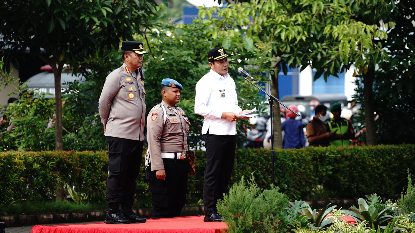 Wabup Pimpin Apel Gelar Pasukan Operasi Lilin Semeru Mapolresta Sidoarjo