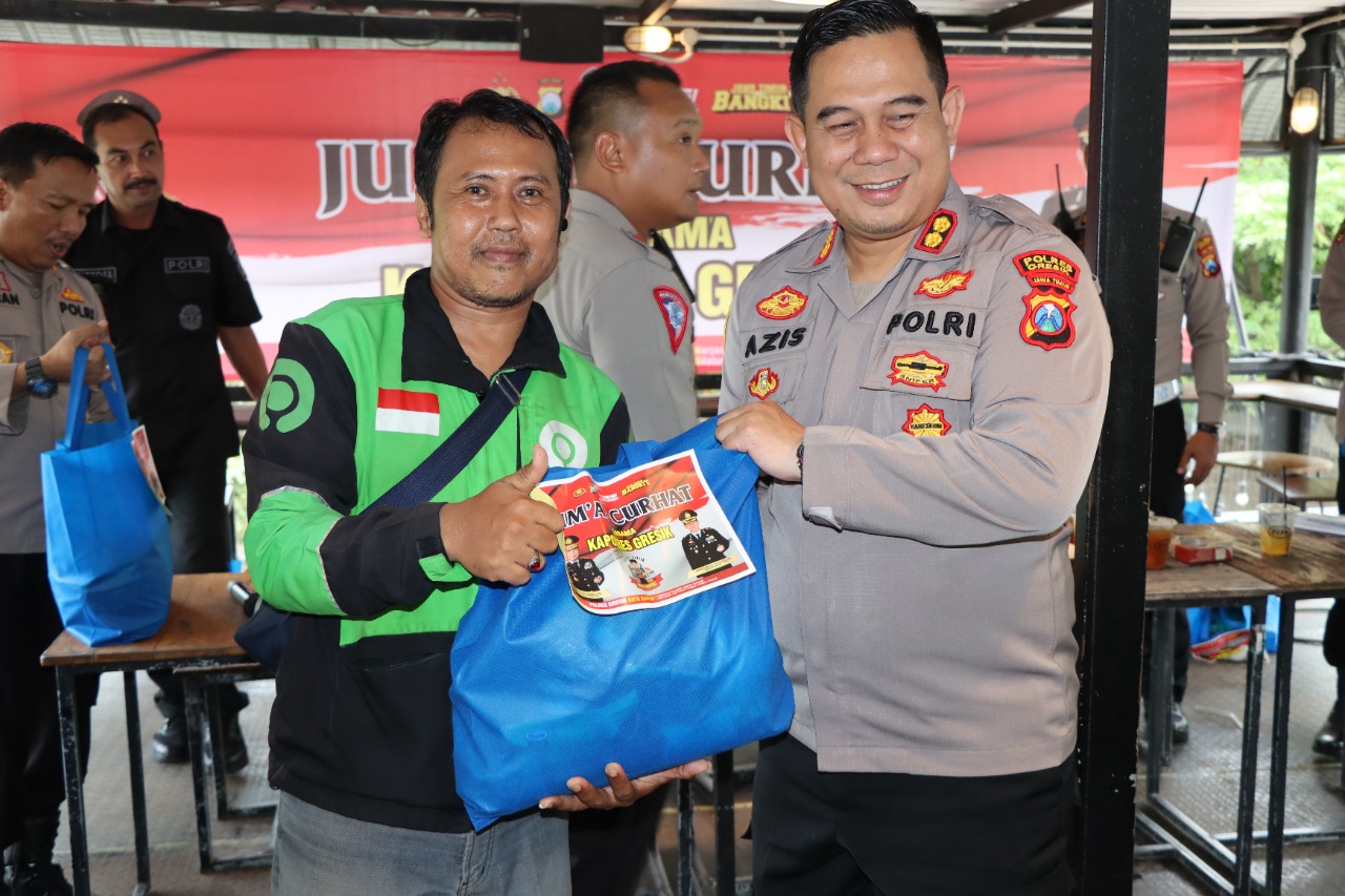 Program Jumat Curhat, Kapolres Ajak Ojek Online Taat Peraturan Lalu lintas