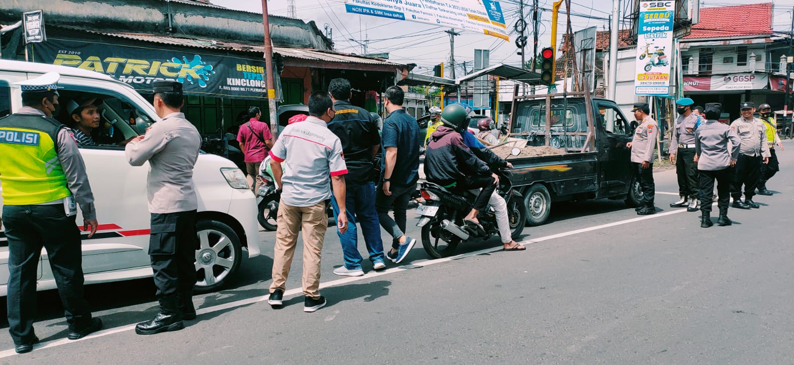 Antisipasi Gesekan, Polres Kediri Lakukan Penyekatan Antisipasi Simpatisan Pagar Nusa Menuju Nganjuk