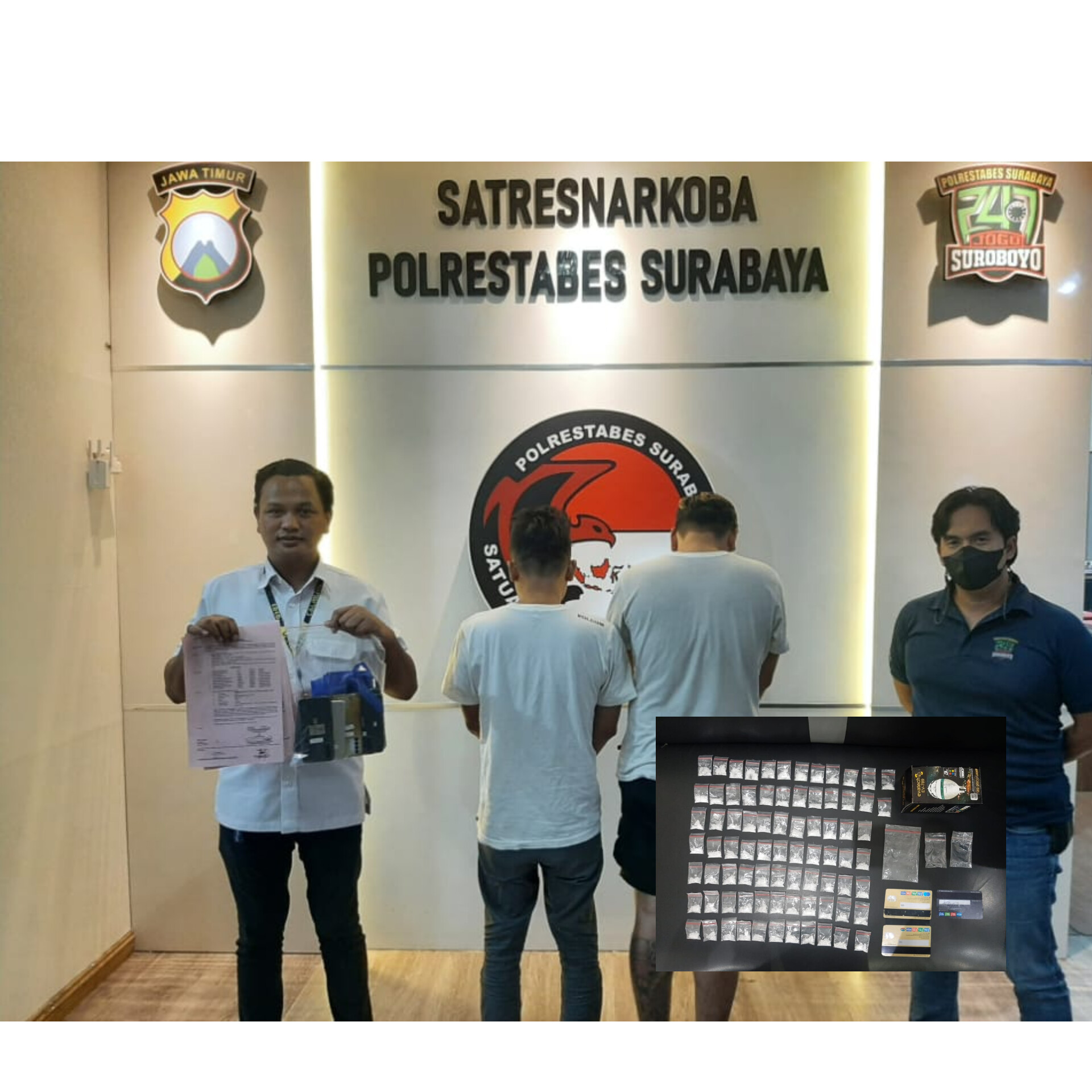 Polrestabes Surabaya Ungkap Peredaran Narkoba, 2 Pengedar dan Ratusan Ribu Pil Koplo Berhasil Diamankan