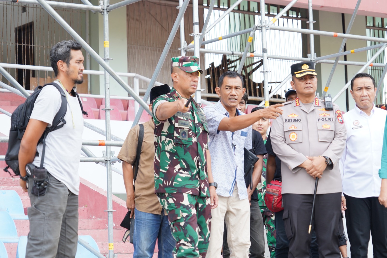 Danrem 084/Bhaskara Cek Sasaran Tempat Kunjungan Presiden dan Wakil Presiden RI